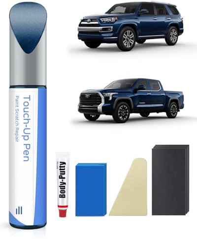 PARTS4EV 8S6 Dark/Nautical Blue Metallic - Kit di vernice per ritocchi compatibile con Toyota – Perfetta corrispondenza per scheggiature e graffi.