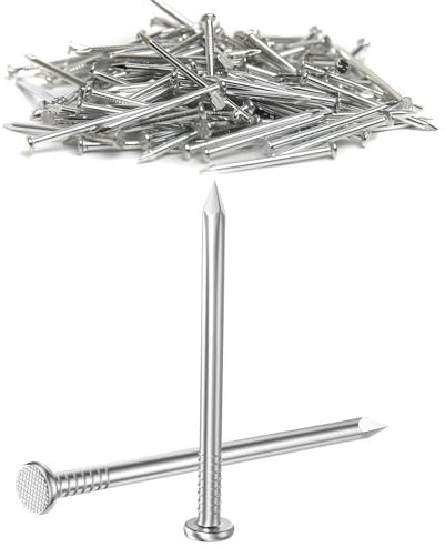 Dayalo Lot de 50 clous en acier inoxydable de 50 mm pour murs en béton, clous, bois, brique, pour une utilisation sur le béton, la brique, le plâtre et le bois