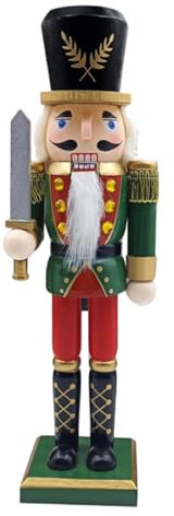 KONTONTY Schiaccianoci Da Tavolo Natalizio Figura Di Schiaccianoci in Legno Ornamento Di Decorazione Di Natale