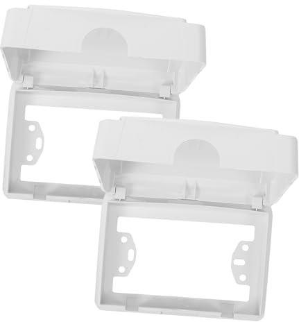 Tofficu Lot De 2 Cache-Prises Étanches Pour Bébé Protection De Sécurité Murale Prise De À L'Épreuve Des Enfants Plaque De Protection Élégante Pour Prises