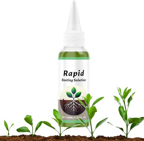Estimulante Radicular para Plantas | Abono Líquido Para Plántulas - 50ml Estimulante Líquido Multifuncional para Hortalizas, Flores, Plantas de Interior y Exterior