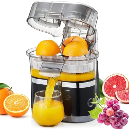 Spremiagrumi elettrico da 500 ml, 100 W – 18000 giri/min, motore ad alta velocità per frutta intera, agrumi e succo di frutta, facile da pulire, parti lavabili in lavastoviglie - Estrattore compatto a