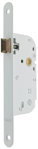 Bricard 2552 Serrure à encastrer axe 50 mm pour Porte de salon, cuisine, coloris Blanc