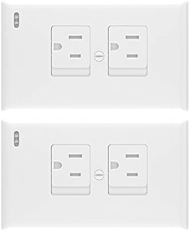 CHILDWEET Copertura di Sicurezza per Prese Elettriche Bianco in Abs Chiusura Automatica per Camera da Letto e Cameretta 3 Pezzi