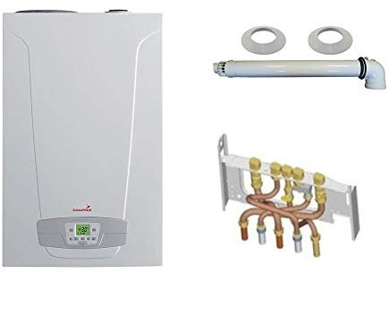 Chaudière Gaz Condensation Initia + Duo Chappée 25 kW Complète (Ventouse + Douilles + Dosseret)