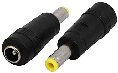 sourcing map DC Power Converter 5.5x2.5mm Male to 5.5x2.1mm Female Jack Adapter Barrel Connector 2pcs