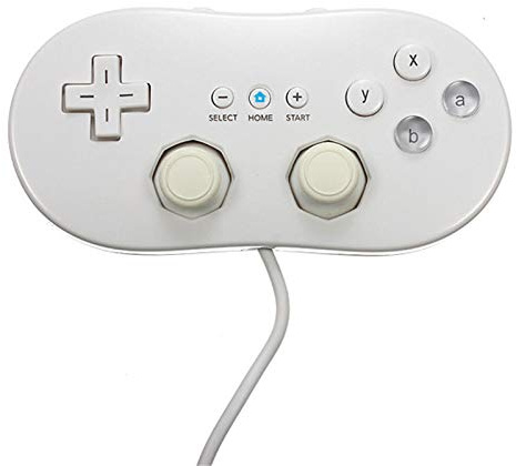 MITUHAKI Manette de jeu vidéo blanche Joypad Gamepad pour 64 Wii Entertainment Cadeau - 1 x Mini manette classique pour Wii - Manette de jeux vidéo Gamepad