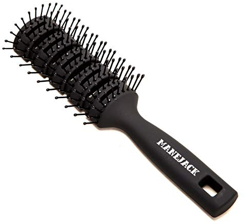 MANEJACK Professional Men's Hair Brush - Great Styling & Blow Drying Brush for Slicked-back, Vented Brushes Set for Men & Women