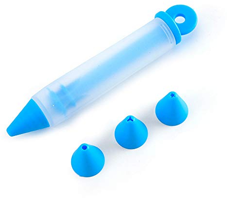 Silicone Food Writing Pen, Cake Desserts Decorating Pen DIY Baking Icing Piping Nozzle Tools Squeeze Cream Gun Decorative Baking Tools for Cake, Cookie