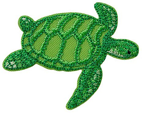 Mono-Quick RECYCLPATCH Applikationen, Bügelbild, Iron on Patch, aus recycelten PET Flaschen - THINK GREEN (14123 - Schildkröte)