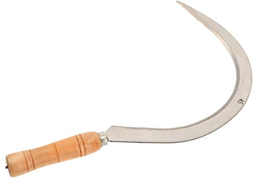 KOTARBAU® Rundsichel 240 mm gezahnt Sichel Sense Blattsichel Kleinsense Gartensichel Gartensense Handsichel Handsense Sensensichel Kleinsichel