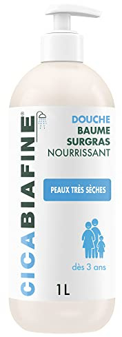 Cicabiafine – Douche Baume Nourrissant (flacon de 1 L) – Soin lavant hydratant pour peaux très sèches – Nettoie en douceur sans agresser dès 3 ans