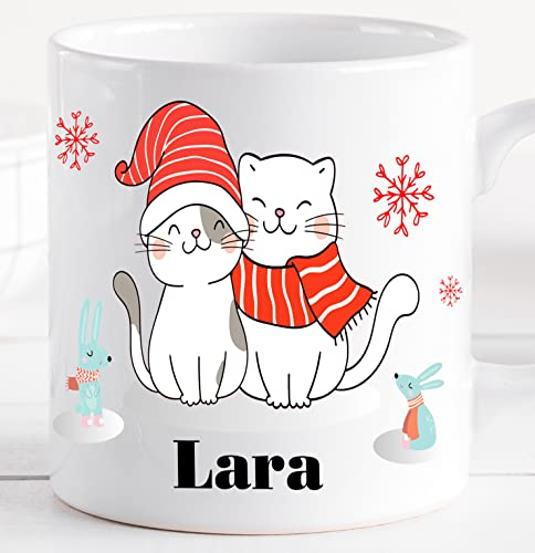 Weihnachtstasse personalisiert mit Namen - Kindertasse - Tasse Weihnachten Kinder – Christmas Mug – Kinderbecher - Glühweintasse