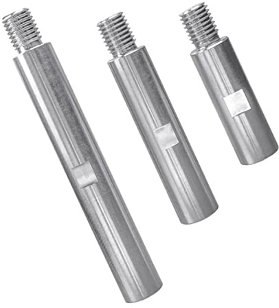 Treki 3PCS Tige d'extension de Meuleuse d'angle en Alliage d'aluminium M14 Rallonge de Meuleuse d'angle 75mm100mm 140mm Levier Adaptateur de Filetage M14 pour Outils de Polissage et Meulage