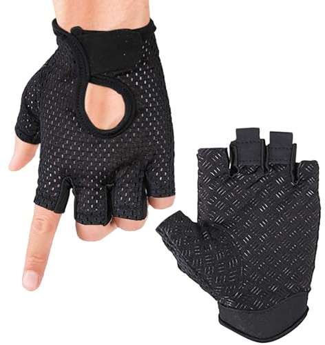 Simsky Fitness Handschuhe, rutschfeste Sporthandschuhe aus Mikrofaser, Atmungsaktive Trainingshandschuhe für Damen und Herren, Geeignet für Gewichtheben, Radfahren, Gym und Crossfit