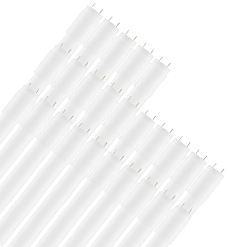 Calugy 25er Pack LED Tube T8 120cm 18W/860 6000K tageslicht G13 - LED-Röhre inkl. LED Starter - 2160 lm - 270° Ausstrahlungswinkel - nicht dimmbar - KVG Röhre - Ersatz für 36W Leuchtstoffröhre