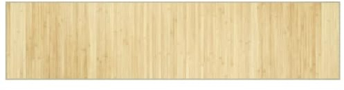 vidaXL Matta rektangulär ljus naturlig 70x300 cm bambu