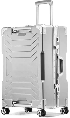 Koffer Reisekoffer Trolley Leichter Aluminium-Kabinengepäckkoffer Mute Universal Wheel Boarding Case Gepäck Boardcase Handgepäck (Color : A, Size : 20 inch)