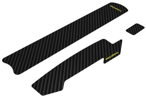 WELLDOER Verbesserter Schutz für Kettenstreben, Kettenstrebenschutz, Fahrräder, Ketten, Rahmenschutz für Mountainbike, BMX, Straße, Rahmenschutz, Aufkleber