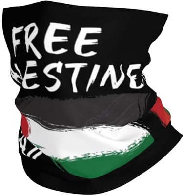 Free Palestine Hat. I stand with Palestine Seamless Neck Gaiter Shield Scarf Bandana Head Wrap Face Cover Scarf Mask UV Protection Headwear for Motorcycle Cycling Riding Running Headbands