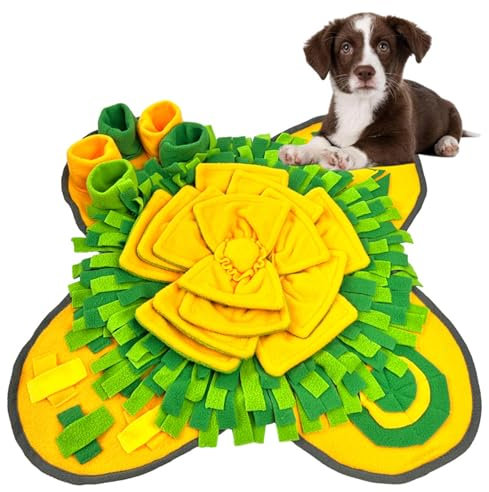 ROY Schnüffelteppich, Hunde-Schnüffelmatte, Futtermatte für langsames Füttern, Futterschnüffel, Welpen Trainingsmatte, Intelligenzspielzeug für Hunde