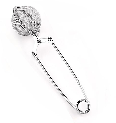 Boule à thé avec poignée en acier inoxydable pour café, herbes, épices, diffuseur, sphère, passoire à thé