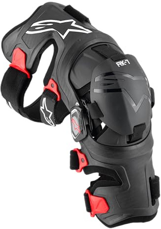Alpinestars RK-7 Plasma Ginocchiere, nero/rosso, S