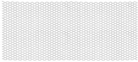 PATIKIL 15.7 x 7.9 Perforated Metal Sheets, 19Ga 0.24 Hexagonal Hole 304 Stainless Steel Mesh Stagger Expanded Perforated Metal Plate for Ventilation Grill Security Grates