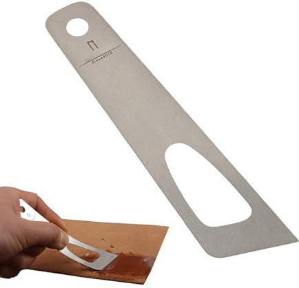Glue Spreader Woodworking, Stainless Steel Leather Gluing Tool Flexible Glue Spreaders, Glue Brush, Notched Glue Spreader For Leather, Cloth, Paper, Wallets, Leather
