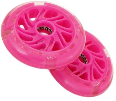 BESPORTBLE 2St Flash-Rad Stabilisatoren für Kinderfahrräder Fahrradzug stumme Räder Fahrrad für kinderfahrrad laufrad laufrad Laufräder für Kinderfahrräder Stützräder Pu Rosa