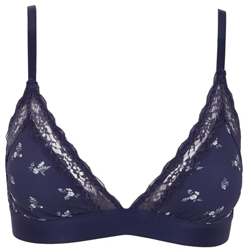 Women'secret Reggiseno a Molla Triangolare da Donna Helankas, Blu, 4B