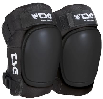 TSG Kneepad Roller Derby 3.0 – Dark Black – Taille M