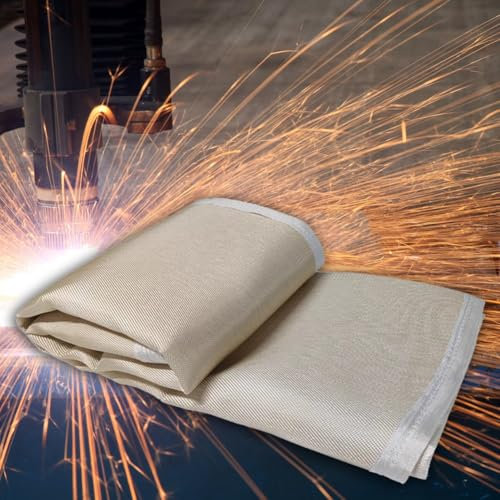 Artiz Welding Blanket, 1700 °F Fire Resistant Blankets Emergency Fire Blanket for Industrial, Smoker, Camping, Grill(4x6m)
