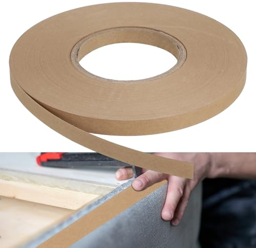 sourcing map Striscia per tappezzeria, rotolo da 1,27 cm x 70 m, striscia di cartone per riparazioni di mobili, divani, sedie e divani, marrone