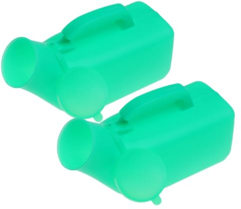 Abaodam 2 Stück Urinal für Männer 1200 Ml Verdicktes Kunststoff Urinal mit Deckel Wiederverwendbar Tragbar für Bettlägerige und Senioren Badezimmerhilfe Zufällige Farbe