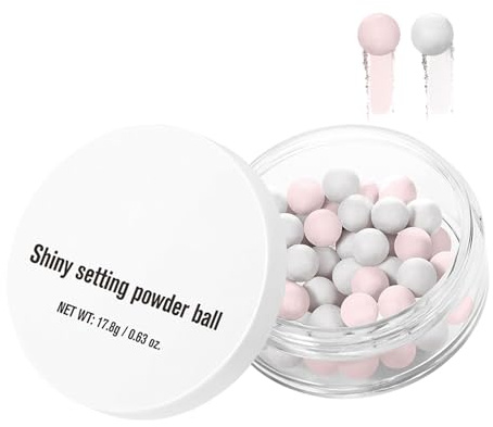 Fixeringspuder - Makeup Tillbehör med Sfäriskt Formad Glitter - Löst Finishingpuder För Att Fixa Makeup,Perfekt För Kvinnor Skönhetsälskare Bröllop Fester Speciella Evenemang Fotografering