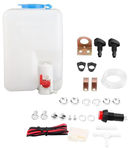 Kit bottiglia serbatoio liquido lavavetri universale per pompa lavavetri Bottiglia serbatoio fluido di facile installazione per auto d'epoca