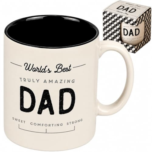 SEZHN Worlds Best Truly Amazing Best Dad Mug Gift from Son,Daughter or Wife | Fathers Day Mugs Unique Present for An Amazing Dad(350ml)