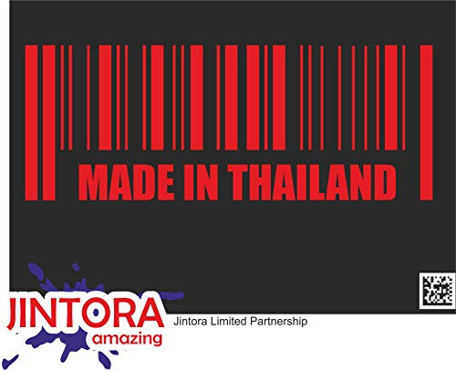 JINTORA - Autoaufkleber Tuning - Auto Aufkleber - Made in Thailand - 210x80mm - Bus - Fenster - Heckscheibe - Camper - wetterfest - Outdoor Sticker - Auto Deko - LKW - Tuning Selbstklebend - rot