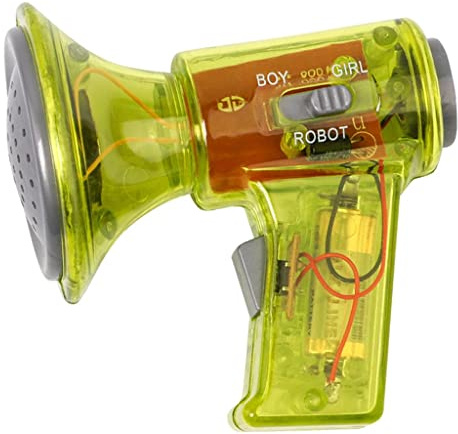 Kids Megaphone Speaker Voice Changer Voice Changer Entwicklungsspielzeug Aus, Gelb