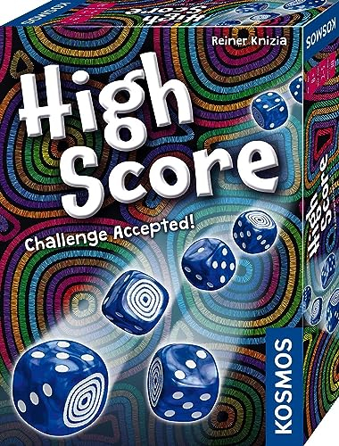KOSMOS 680572 High Score - Challenge Accepted! Abwechslungsreiches spannendes Würfelspiel mit einfachen Regeln, für 2-5 Personen ab 8 Jahre