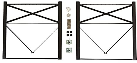 MaximaVida Bausatz Berlin für Klapptisch - Untergestell 75 cm Schwarz