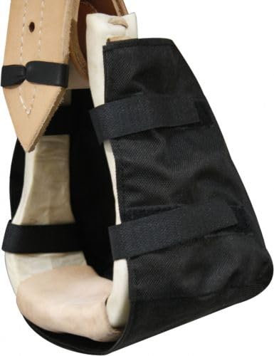 Showman Western Stirrup Covers (Black)