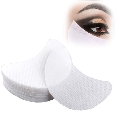 LJFEA Monouso Patch Ombretto Sticker, 100 Pezzi Patch Ombretto Occhi Extension Ciglia, Ombretto Sticker Protettivo Pad per Occhi Prevenire Le Eyelash Extensions,Tinteggiatura e Residui (100PCS)