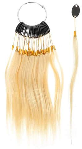 Beaupretty 30 Pièces Anneaux De Couleur De Cheveux Échantillons Tests De Cheveux Humains Échantillons De Couleur De Anneau Extensions De Nuanciers De Vrais Blanc