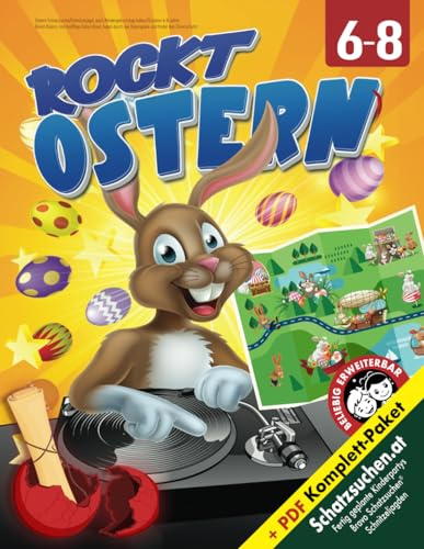 Ostern Schatzsuche/Schnitzeljagd, auch Kindergeburtstag Indoor/Outdoor 6-8 Jahre: Rockt Ostern, löst knifflige Osterrätsel, hopst durch die Osterspiele und findet den Osterschatz! (Bravo Schatzsuche)