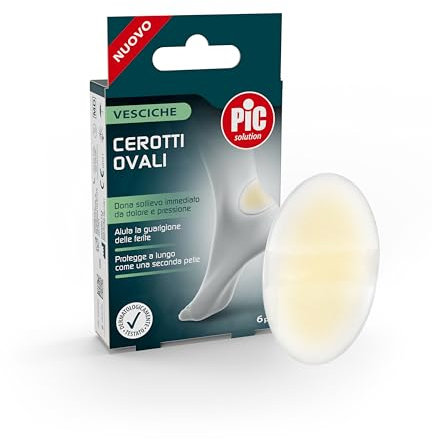 Pic Solution cerotti ovali per vesciche confezione da 6 pezzi formato 44 x 69 mm