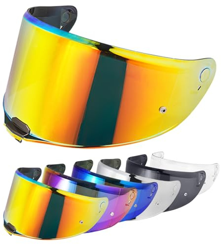 VCOROS Motorradhelm Visier für FF811/VECTOR II/Citation II | Motorrad Windschutz Helm Objektiv Visier Helmvisier Vollgesichts Helmlinsenvisier Motorradhelm Zube
