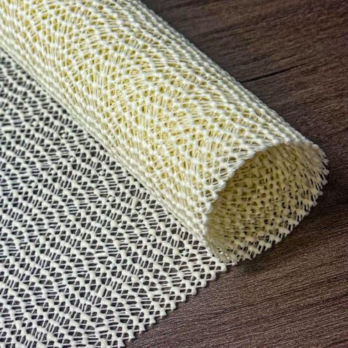 TAIXING Antiscivolo per Tappeti, 150 x 200 cm Sottotappeto Antiscivolo, Tagliabile in PVC Sotto Tappeto Antiscivolo, Multiuso Antiscivolo Tappeto per Moquette Cassetti Ripiani Materasso Divano, Beige