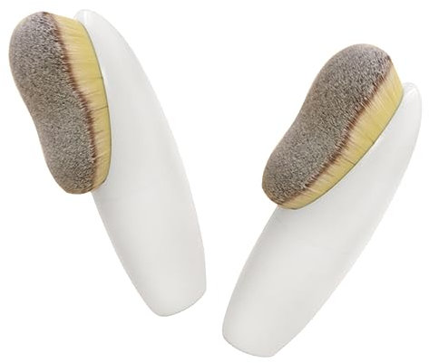 Baluue 2stücke Fondationspinsel Aus Hochwertigen Fasern Und Kunststoff Für Make-up Kosmetik Gesichts-schönheitswerkzeuge Für Concealer Lidschatten Foundation Puder Creme Für Individuelle